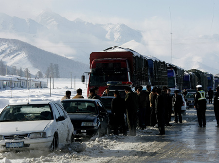 Heavy snowfall in Xinjiang Uygur autonomous region
