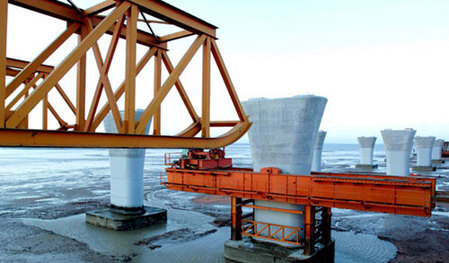 Qingdao Gulf Bridge project goes smoothly