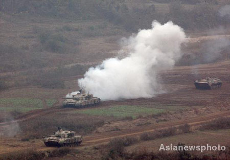 Armored forces drill