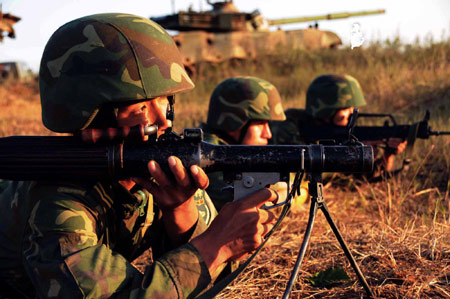 Armored forces drill