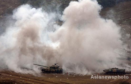 Armored forces drill