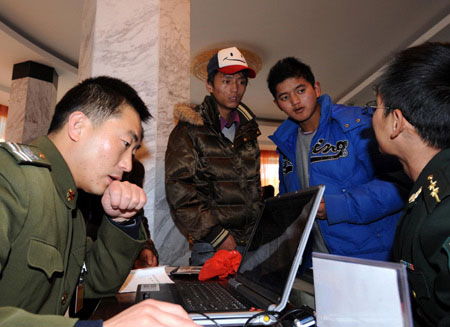 Military recruitment starts in Tibet