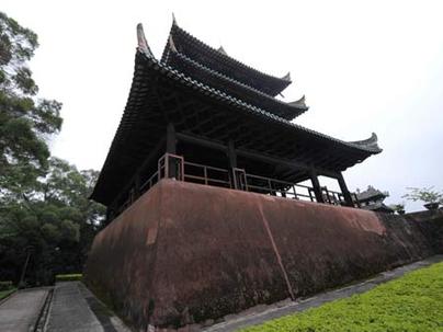 Famous ancient tower Zhenwu Pavilion