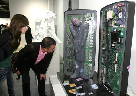 Exhibition of sculptures in Wenzhou city