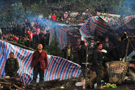 Landslide divides village in half in S China
