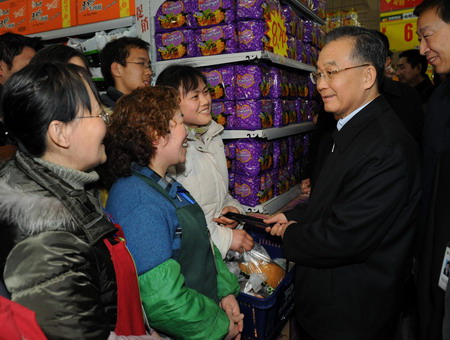 Premier Wen wraps up inspection tour in Jiangsu