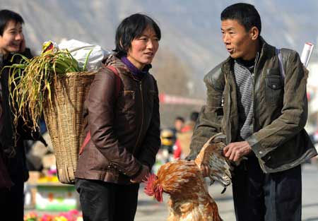 Quake zone residents welcome Lunar New Year