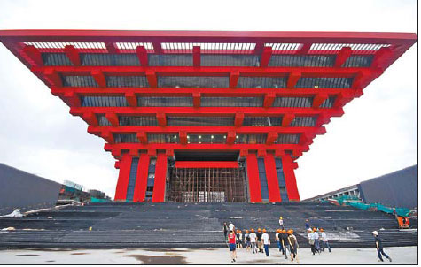 China Pavilion of 2010 Expo near completion