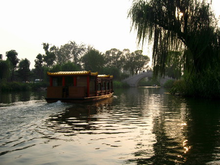 Get close to the springs by boat