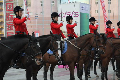 Policewomen on horseback