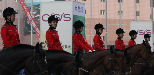 Policewomen on horseback