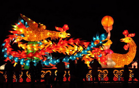 Light display dazzles for Spring Festival