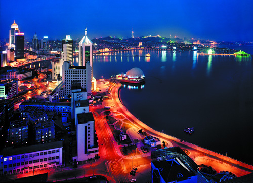Attractive coatline of Qingdao