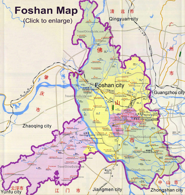Maps of Foshan