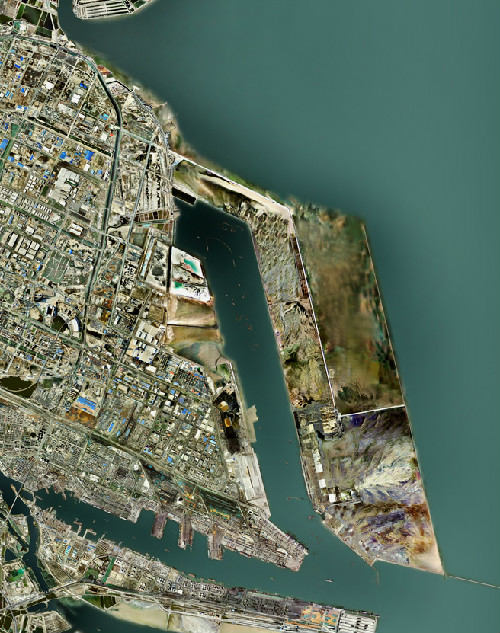 Remote satellite image in 2006