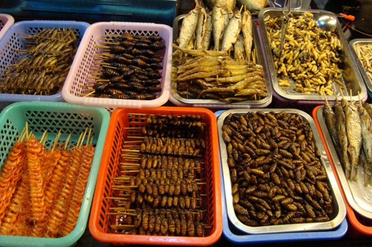 Local snacks in Lijiang night fairs