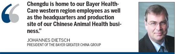 Sichuan hub crucial to Bayer's nationwide strategy