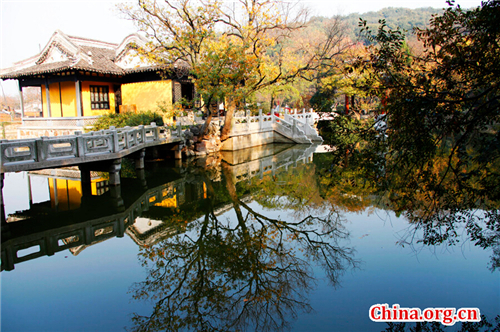 Picturesque view of Yuantouzhu island in Wuxi