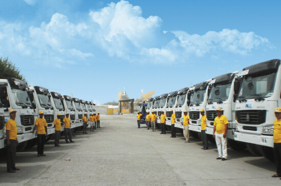 Heavy duty trucks produced by Sinotruk ready for delivery to Kazakhstan