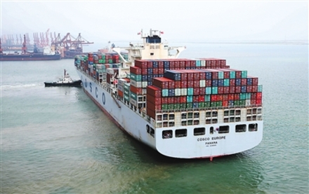 New ocean freight line opens in Central China