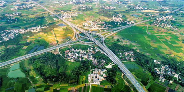 A view of transport network in Zhanjiang