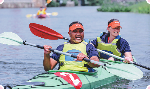 Foreign canoeists