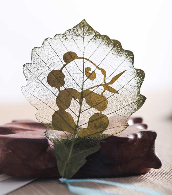 Chinese leaf carving gets international attention