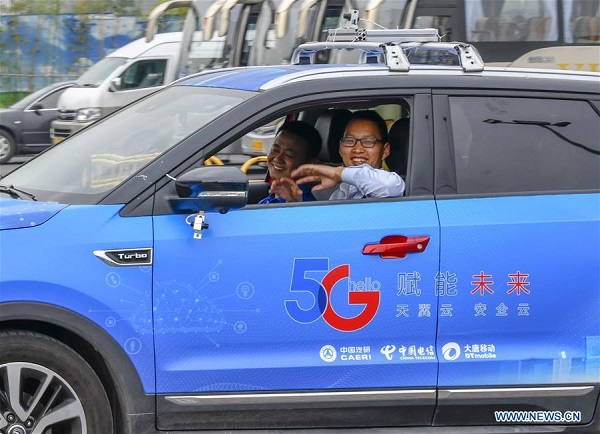 5G remote-controlled car tested in Chongqing