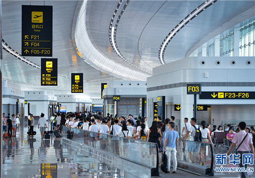 Chongqing airport conducts rehearsal for new terminal