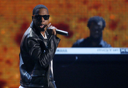 Singer Jay-Z performs 