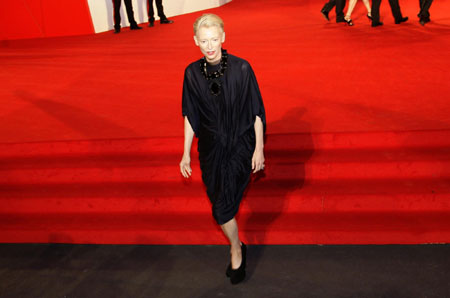 Tilda Swinton attends red carpet event at the 66th Venice Film Festival