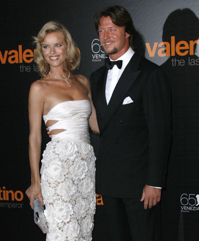 Model Eva Herzigova at premiere of 