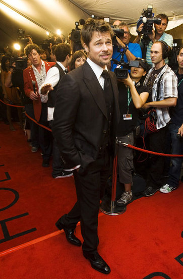 Brad Pitt arrives at the 33rd Toronto International Film Festival