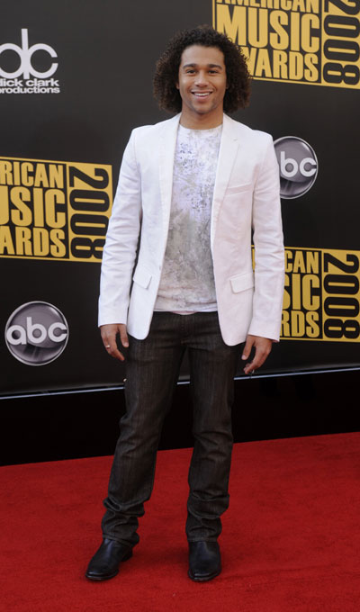 Corbin Bleu arrives at the 2008 American Music Awards