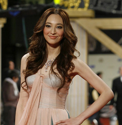 Taiwan model and actress Pace Wu arrives for the 45th Golden Horse Awards