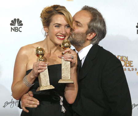 sam mendes and kate winslet. Kate Winslet wins two awards
