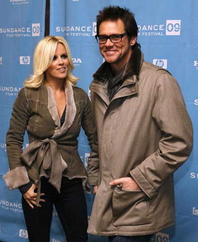 Jim Carrey and Jenny McCarthy at 2009 Sundance Film Festival