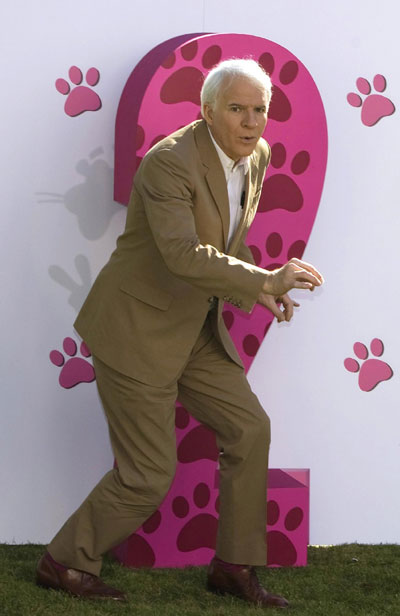 Steve Martin at his latest film 