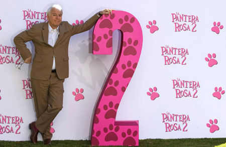 Steve Martin at his latest film 