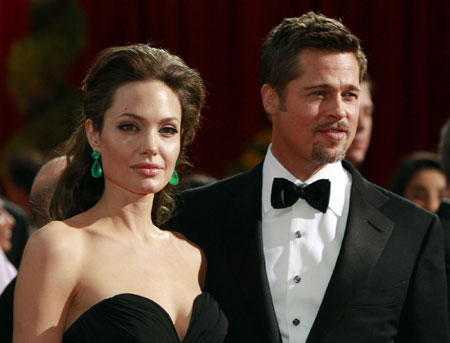 Pitt and Jolie arrive at the 81st Academy Awards in Hollywood