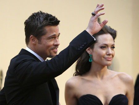 Pitt and Jolie arrive at the 81st Academy Awards in Hollywood