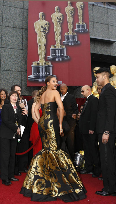 Singer Beyonce Knowles performs during 81st Academy Awards in Hollywood