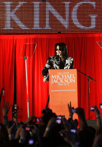 Michael Jackson announces last UK shows