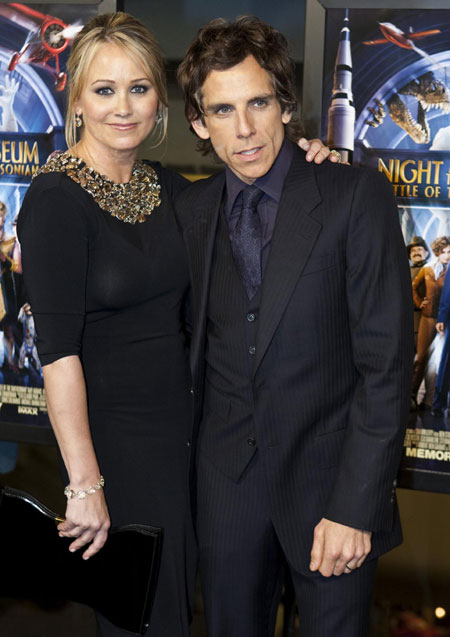 Stiller and Taylor at premiere of 