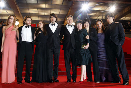 Ang Lee arrives on red carpet for film 