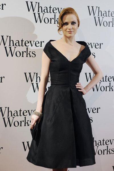 whatever works evan rachel wood. Actress Evan Rachel Wood poses