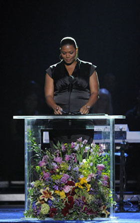 Family of Jackson and celebs at Michael Jackson's public memorial service in L.A.