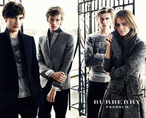 Emma Watson modeled for Burberry campaign