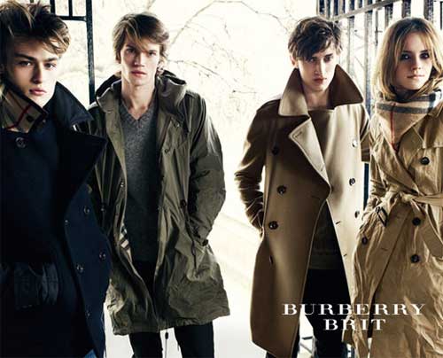 Emma Watson modeled for Burberry campaign