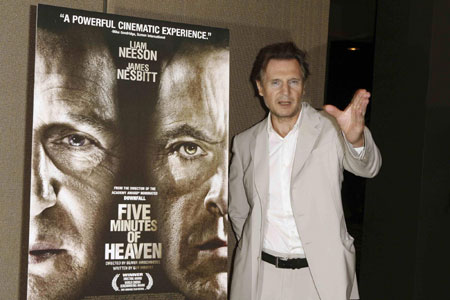 Liam Neeson arrives for a screening of the film 